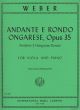 Andante & Rondo Ongarese, Op.35 Viola & Piano (International)
