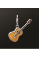 Sterling Silver Guitar Charm Suitable For Necklaces Or Charm Bracelets