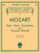 Four Horn Concertos And Concert Rondo: French Horn & Piano (Schirmer)