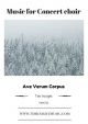 Ave Verum Corpus: SATB: Vocal And Piano