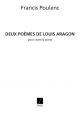 Deux Poemes De Louis Aragon: Vocal and Piano: (Salabert)