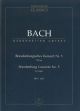 Brandenburg Concerto No.5 in D (BWV 1050) and Original Version (BWV 1050a) Study score (Barenreiter)