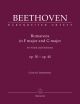 Romances for Violin and Orchestra, Op.50 and Op.40 (Urtext). :Critical Commentary : (Barenreiter)