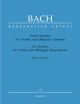 Sonatas (6) for Violin and obbligato Harpsichord (BWV 1014 - 1019) (Urtext).: Violin & Piano: (Baren