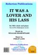 It Was A Lover & His Lass: Vocal SSA (Roberton)