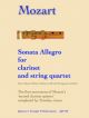 Sonata Allegro For Clarinet & String Quartet: Score & Parts (Spartan)