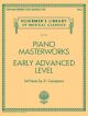 Schirmer's Library Of Musical Classics Volume 2112: Piano Masterworks - Early Advanced