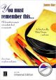 You Must Remember This...Old Favourites Alto Or Tenor Saxophone And Piano (Rae)