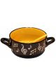 Music Note Bowl With Spoon - Yellow