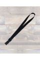 Ukulele Strap Nylon Webbing LG 1" Black - Sling/Hook