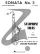 Sonata No 3: Alto Saxophone & Piano (Arr Sigurd Rascher)