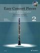 Easy Concert Pieces 2: Clarinet & Piano Book & CD (Schott)