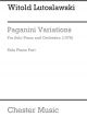 Paganini Variations: Solo Piano & Orchestra: Piano Part (Archive)