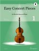 Easy Concert Pieces 1: Double Bass & Piano (Schott)
