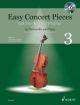 Easy Concert Pieces 3: Cello & Piano Book & CD (Schott)