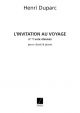 Invitation Au Voyage N 1: Voice & Piano (Salabert)