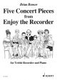 5 Concert Pieces: Treble Recorder Part