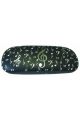 Glasses Case Black With White & Silver Music Notes