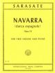 Navarra: Danza Espagnole: Op.33: Violin Duet