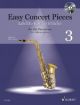 Easy Concert Pieces 3: Alto Sax & Piano: Book & Cd (Schott)