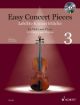 Easy Concert Pieces 3: Violin & Piano Book & CD (Schott)