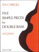 Five Simple Pieces: Double Bass & Piano