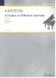 5 Etudes In Different Intervals Op.68 Piano Solo (Schott)