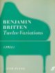 Twelve Variations: Piano (Faber)