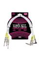Ernie Ball Patch Cables 1.5ft White 3 Pack