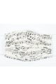 Face Covering Music Design Sheet Music(Cotton) 18,5*9,5 Cm