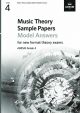 ABRSM Music Theory Sample Papers Model Answers: Grade 4 (2020)