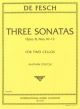 Three Sonatas Cello Duet (International)