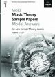 ABRSM More Music Theory Sample Papers Model Answers: Grade 1 (2020)