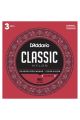 D'Addario Classical Guitar Classic Nylon Normal Tension - 3 Pack