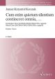 Cum Enim Quietum Silentium Contineret Omnia: Mixed Choir (SATB) (Schott)