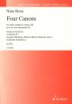 Four Canons For Three Women's Voices (Schott)