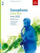 ABRSM Saxophone Exam Pack Grade 2 From 2022: Pieces Scales Sight-reading & Download