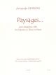 Paysages For Alto (or Soprano, Or Tenor) Saxophone And Piano (Leduc)