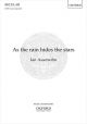 As the rain hides the stars for SATB unaccompanied