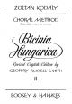 Bicinia Hungarica Volume 2: Children's Choir