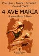 4 Famous Ave Maria (Bach Caccini, Schubert & Gounod) Vocal & Piano
