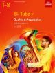 ABRSM Scales For B Flat Tuba (bass Clef) Grade 1-8 From 2023