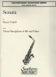Sonata: Tenor Saxophone & Piano (Southern Music)
