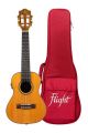 Flight Electro Acoustic Diana Solid Cedar Top Concert Ukulele: Soundwave Pickup